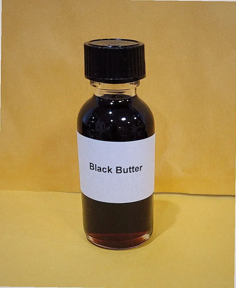 BLACK Butter Perfume Body Oil 1.0 oz - 30 ml Splash Bottle NEW Free Ship