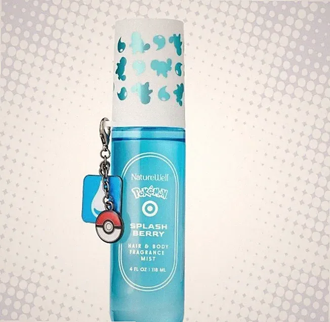 Naturwell Pokemon X Target Collab Splash Berry Hair Body Fragrance Squirtle🩵