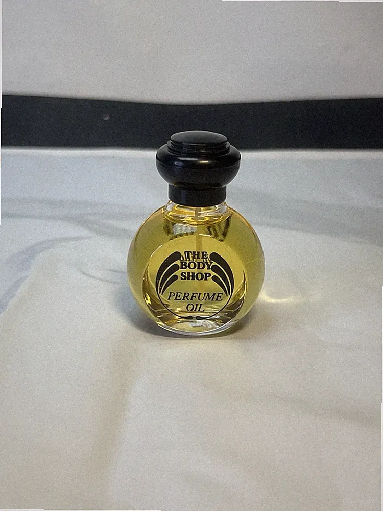 VTG 1990s TBS The Body Shop VANILLA Perfume Oil 1/2