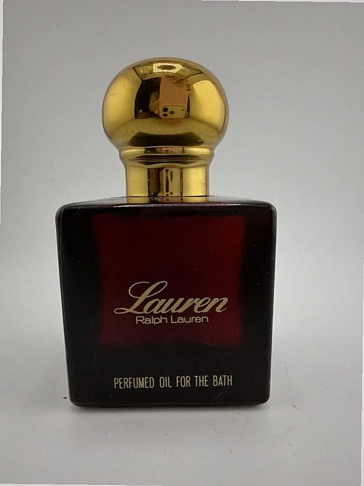Vtg Ralph Lauren Perfumed Bath Oil 2 fl oz 60 mL Splash 1981 Warner
